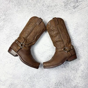 Rancho Handmade Biker Western Boots Oil Greased Leather US9 UK8 EU42 27cm - Bild 1 von 15