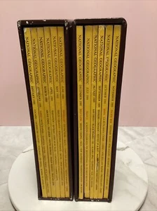 1989 National Geographic Magazine Complete Year Lot of 12 With Cases & Maps - Picture 1 of 9