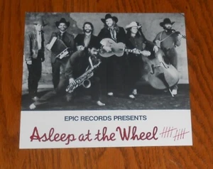 Asleep at the Wheel Vintage Card Handbill 6x5.5 Country - Picture 1 of 2
