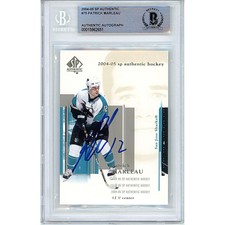 Patrick Marleau SJ Sharks Signed 2004-05 UD SP Card Beckett Authentic Auto Slab