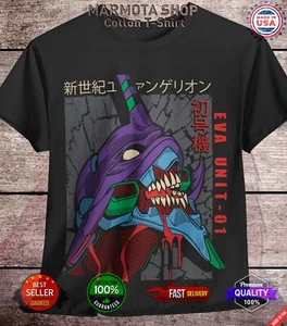 Neon Genesis Evangelion T-Shirt EVA 01 Japanese Anime Manga NERV Shirt Tee Asuka - Picture 1 of 21