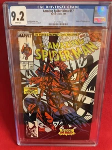 AMAZING SPIDER MAN #317 CGC 9.2 (páginas blancas) Mcfarlane Cover Venom aplicación - Imagen 1 de 2