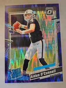 Aidan O'Connell - 2023 Donruss Optic Purple Shock Rookie Card - Picture 1 of 2