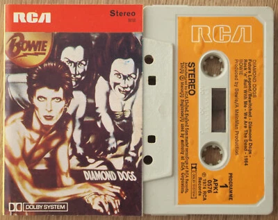 DAVID BOWIE - DIAMOND DOGS (RCA APK10576) 1974 UK CASSETTE TAPE VG *READ* - Image 1 of 4