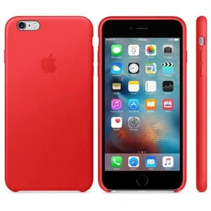 Véritable Apple Cuir Étui pour IPHONE 6 Plus/6s Plus - Rouge - Neuf - Photo 1 sur 9