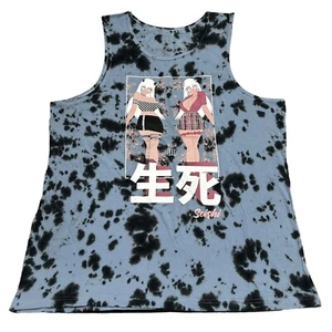 Seishi Anime Four Eyes Men Size XL Blue Tie DyeTank Top Cotton Streetwear ~ NWOT - Picture 1 of 4