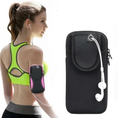Portable Outdoor Wrist Arm Band Bag Sports Pouch Phone Holder Wallet Breathable - Image 1 of 3