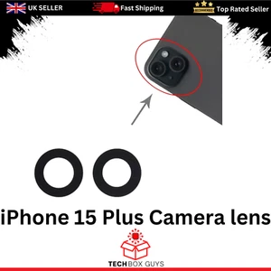 Lente de cámara trasera de vidrio de repuesto + adhesivo para iPhone 15 Plus calidad premium - Imagen 1 de 4