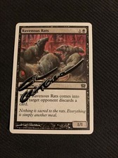 MTG Magic Ravenous Rats Shadow Signed Artist Proof x1 9th Edition Carl Critchlow