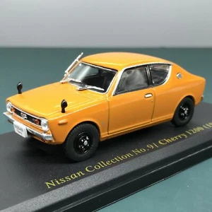 Mini Car Nissan Cherry 1200 1970 Orange 1/43 Scale Box Display Diecast Used - Picture 1 of 12