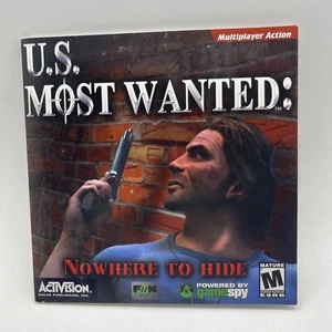 U.S. MOST WANTED Nowhere to Hide Strategy Shooter Windows PC Game 98/XP/ME/2000 - Picture 1 of 4