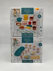 Ecoiffier Spielwelt 2x Sets Kochtöpfe Besteckset Spielzeug Küche - NEU & OVP - Bild 1 von 4