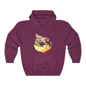 Cricket the D'uccle Hen Unisex Heavy Blend™ Hooded Sweatshirt - Picture 1 of 23