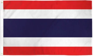 Bandiera Thailandia 2x3 piedi bandiera della Thailandia bandiera tailandese 2x3 bandiera casa 100D - Foto 1 di 4