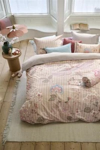 Biancheria da letto PIP Studio Percalle 155x220 Buenas Noches sabbia uccellini fiori reversibile - Foto 1 di 8