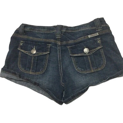 Pantalones Cortos Hidráulicos Para Mujer Juniors Denim Talla 5/6 Azul Denim Elastizados Puños Foto 1 de 4