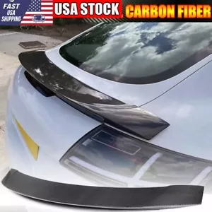 Spoiler bagagliaio posteriore in vero carbonio ala attiva adatto per AUDI TT TTS MK2 8J 2008-2014 - Foto 1 di 17