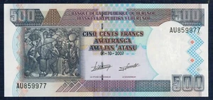 BURUNDI 500 Francos 2007 P.M. N° 38C Casi Fior Di Stampa - Gian 7 - Imagen 1 de 2