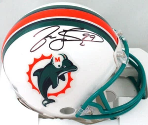 Jason Taylor Autographed Miami Dolphins 97-12 Mini Helmet-Beckett W Hologram*BLK - Picture 1 of 10