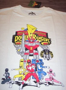 Vintage Style SABAN'S MIGHTY MORPHIN POWER RANGERS T-Shirt LARGE NEW w/ tag - Picture 1 of 5