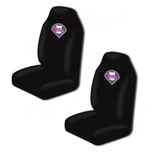 New MLB Philadelphia Phillies Car Truck Suv 2 Front Seat Covers Set - Picture 1 of 2