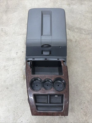 Dodge RAM 1500 2500 3500 2006-2008 consola central de piso gris grano de madera OEM LEER Foto 1 de 4