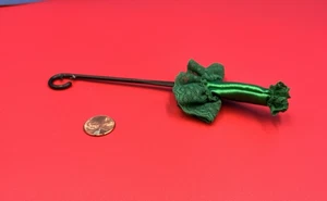 BARBIE UMBRELLA PARASOL DARK GREEN LACE DOESN'T OPEN FASHION DOLL CLOTHES - Picture 1 of 4