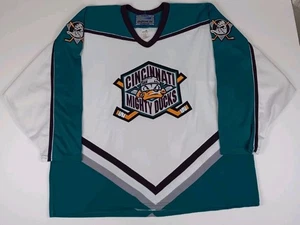 Camiseta deportiva de hockey Cincinnati Mighty Ducks AHL Bauer talla XLarge vintage - Imagen 1 de 19