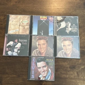 Elvis Presley 7 CD Lot Lost Album/Top 10 Hits/Moody Blue See Pictures - Imagen 1 de 24