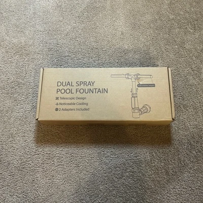 Zconiey Swimming Pool Waterfall Fountain Spray 2 Fountain Heads Water Sprinkler  - Image 1 of 4