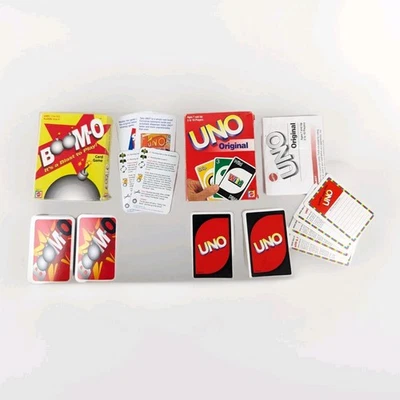 MATTEL Boomo Boom-O & UNO Card Game Rare Mattel Out of Print Complete VG Cards - Image 1 of 4