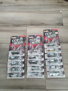 Hot Wheels 1999 KB Kay-Bee Toys Exclusive Cop Rods Series 1 Complete Set of 16 - Picture 1 of 18
