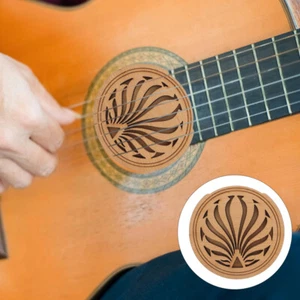 Guitar Feedback Cover Classical Guitar Sound Hole Cover Wood Guitar Hole Covers - Picture 1 of 12