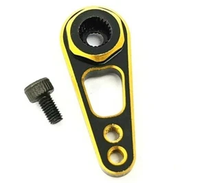 Servo Horn Arm -  25 Teeth, Quality Aluminium - Universal fit - 1/10 & 1/8 GOLD - Picture 1 of 2