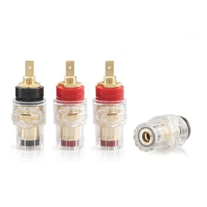 4pcs HiFi Audio Speaker Amplifier Binding Post 4mm Banana Plug Socket Terminal - Picture 1 of 9