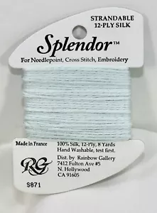 Rainbow Gallery Splendor silk 8 yards 12-ply strandable S871 light blue - Picture 1 of 1
