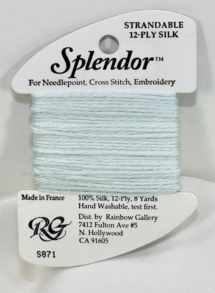 Rainbow Gallery Splendor silk 8 yards 12-ply strandable S871 light blue - Image 1 of 1