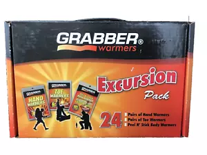 Grabber Warmers Excursion Pack of 24 Hand and Toes and Body Warmers New - Picture 1 of 6