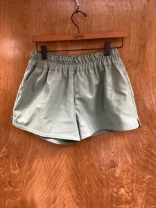 Women "Bei Sen" Faux light green leather shorts Size 2XL. P.O. - Picture 1 of 2