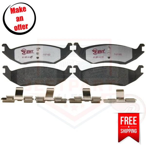 Raybestos EHT967H conjunto de pastilhas de freio traseiro 2 rodas para 2007-2009 Chrysler Aspen - Imagem 1 de 2