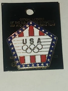 LARGE RARE "TEAM USA PENTAGON" 1994 1996 OLYMPIC PIN - Bild 1 von 4