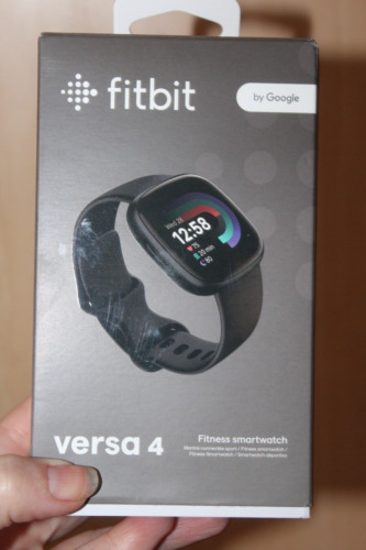 Neu im Karton Fitbit Versa 4 schwarz Google Fitness Watch brandneu