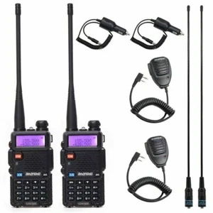BaoFeng UV-5R UHF/VHF 128CH VOX FM Radio Walkie-Talkie Radio de mano DE 2M/70 cm - Imagen 1 de 18