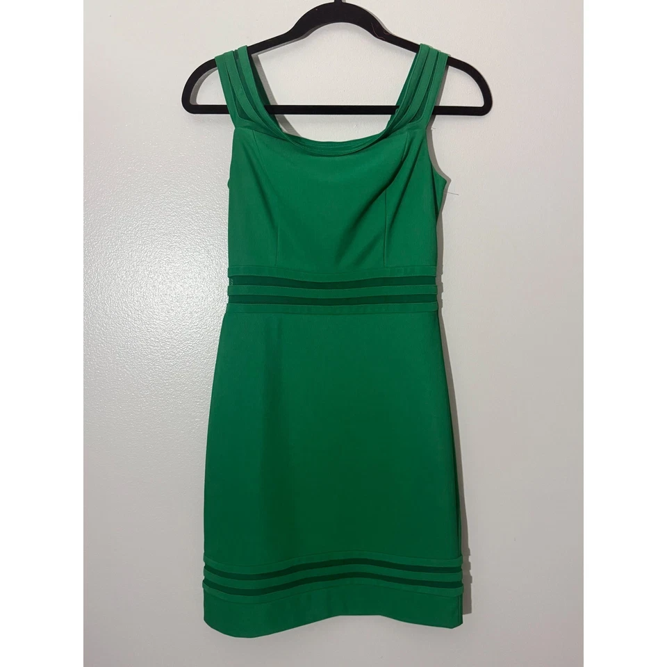 Guess Лос-Анджелес платье-футляр без рукавов коктейльное вечеринки зеленый размер 2 - Изображение 1 из 4