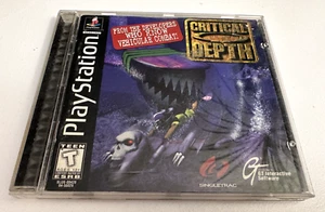 Critical Depth PlayStation 1 Combat Video Game 1997 Action Deep Sea Tested CIB - Picture 1 of 3