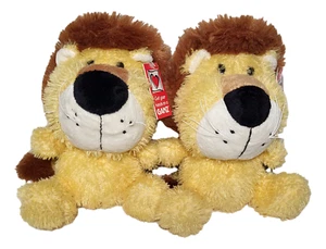Ganz Plush Schnozzles Lion Twins 2-pack Plushie Stuffed Animals 8" - Picture 1 of 6