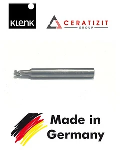 KLENK GERMANY Vollhartmetall Schaftfräser 3,5 mm R2,5 Schaftdurchmesser 6 mm TiAIN Beschichtung 3-flötig - Bild 1 von 12
