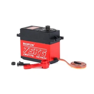 75kg Steering Gear Servo 15T / 17T Arm 1/5 RC Rovan HPI KM Baja Losi 5ive-T  DBX - Picture 1 of 6