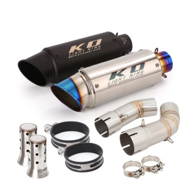 Sistema de escape silenciador tubo de enlace medio deslizamiento para Ducati 848 1098 1198 Foto 1 de 4