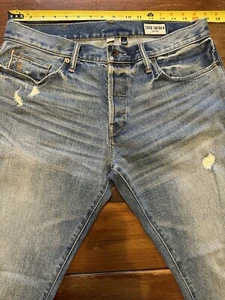Todd Snyder Herren japanische Selvedge Denim Distress neu ohne Etikett 32 x 32 - Bild 1 von 14